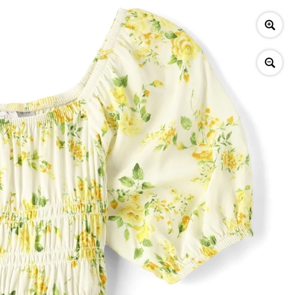 The Children’s Place Girls Floral Print Ruffle Dress Size Medium (7-8) NWT - Picture 3 of 5